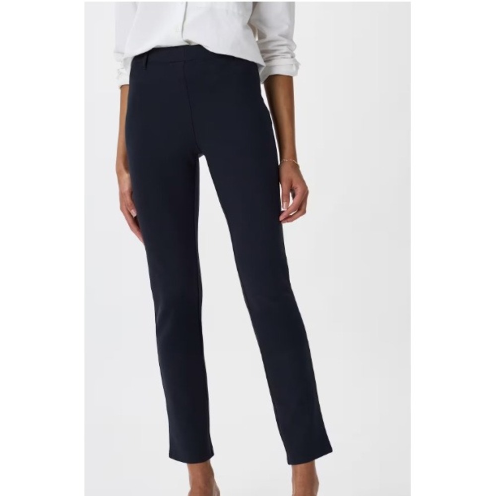 Quince Ultra-Stretch Ponte Straight Leg Pants Womens XL Charcoal Gray Workwear